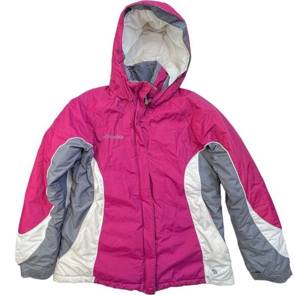 Columbia Women’s Winter Snow Jacket Fascia Pink Hooded Medium - Picture 11 of 13